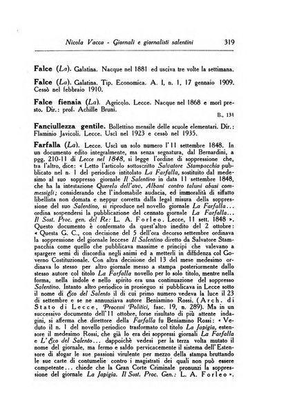 Rinascenza salentina organo della R. Deputazione di storia patria per le Puglie