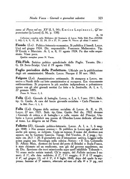 Rinascenza salentina organo della R. Deputazione di storia patria per le Puglie