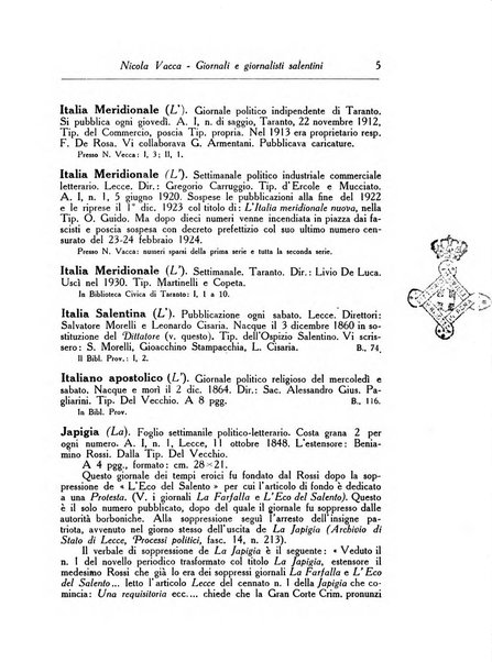 Rinascenza salentina organo della R. Deputazione di storia patria per le Puglie