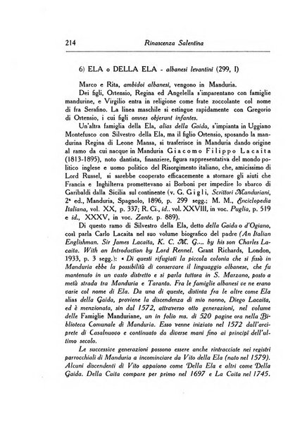 Rinascenza salentina organo della R. Deputazione di storia patria per le Puglie