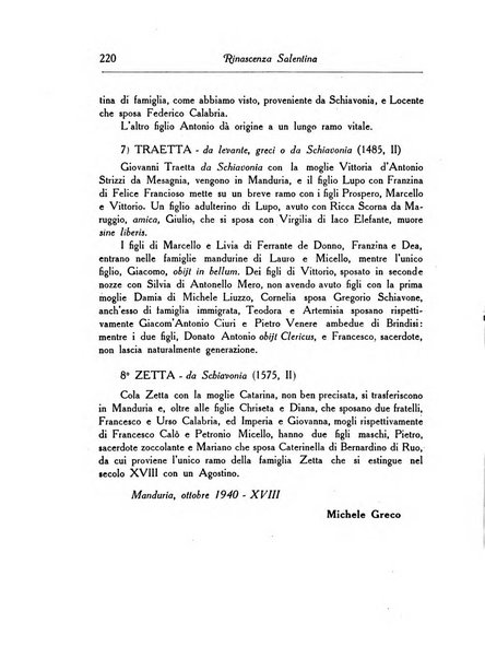 Rinascenza salentina organo della R. Deputazione di storia patria per le Puglie