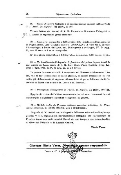 Rinascenza salentina organo della R. Deputazione di storia patria per le Puglie