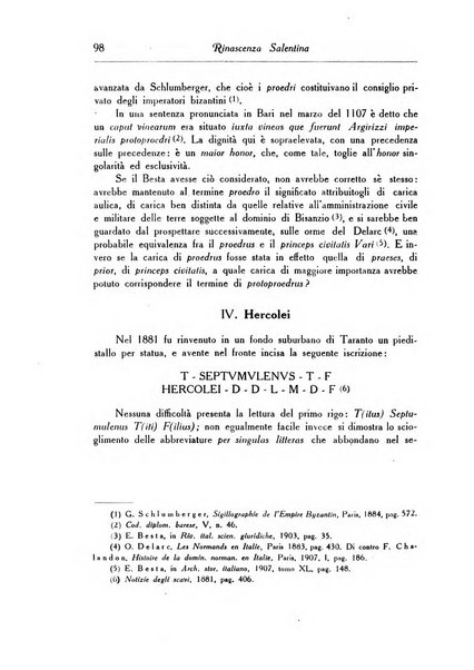 Rinascenza salentina organo della R. Deputazione di storia patria per le Puglie