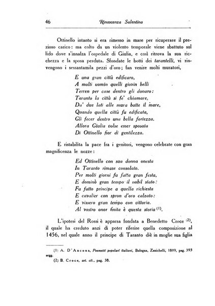 Rinascenza salentina organo della R. Deputazione di storia patria per le Puglie