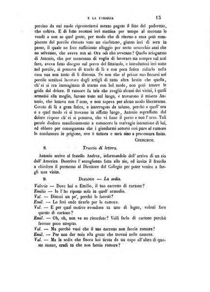 La scuola e la famiglia periodico settimanale d'istruzione ed educazione