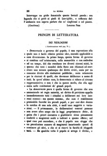 La scuola e la famiglia periodico settimanale d'istruzione ed educazione