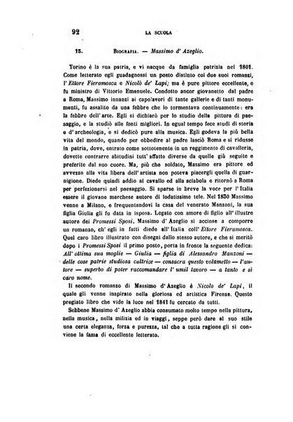 La scuola e la famiglia periodico settimanale d'istruzione ed educazione