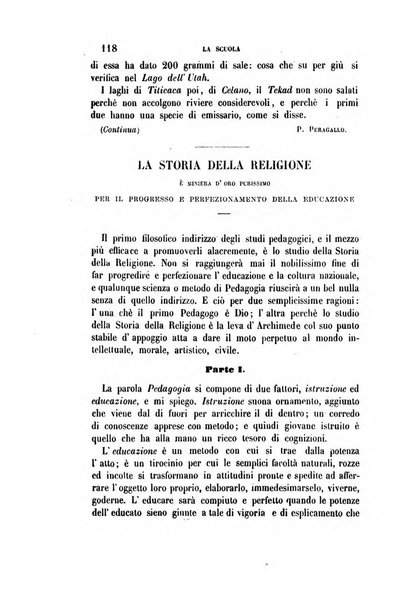 La scuola e la famiglia periodico settimanale d'istruzione ed educazione