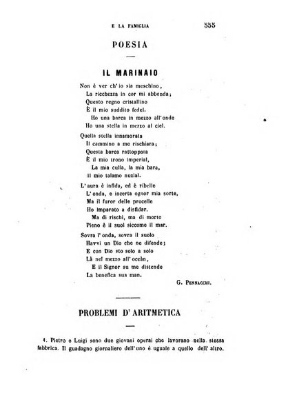 La scuola e la famiglia periodico settimanale d'istruzione ed educazione