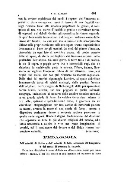 La scuola e la famiglia periodico settimanale d'istruzione ed educazione