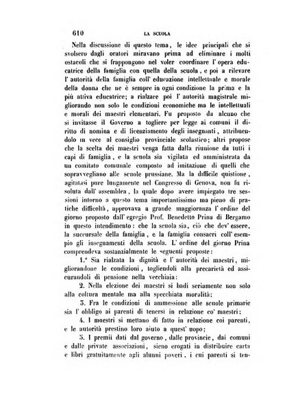 La scuola e la famiglia periodico settimanale d'istruzione ed educazione