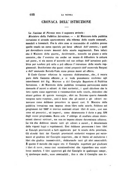 La scuola e la famiglia periodico settimanale d'istruzione ed educazione