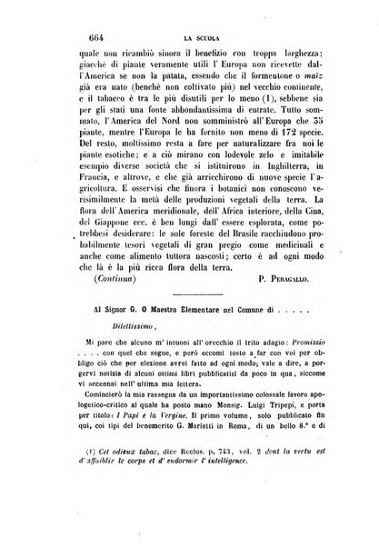 La scuola e la famiglia periodico settimanale d'istruzione ed educazione