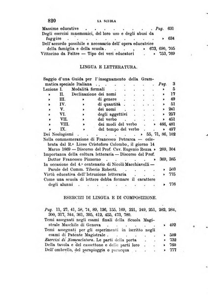 La scuola e la famiglia periodico settimanale d'istruzione ed educazione