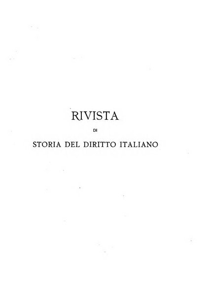 Rivista di storia del diritto italiano