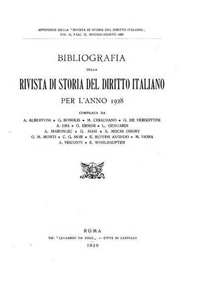 Rivista di storia del diritto italiano