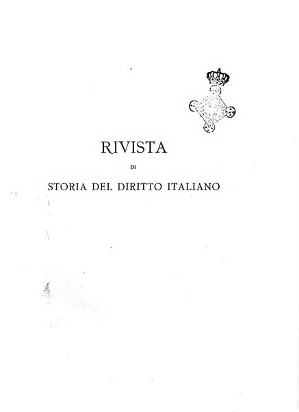 Rivista di storia del diritto italiano