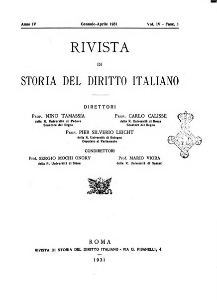 Rivista di storia del diritto italiano