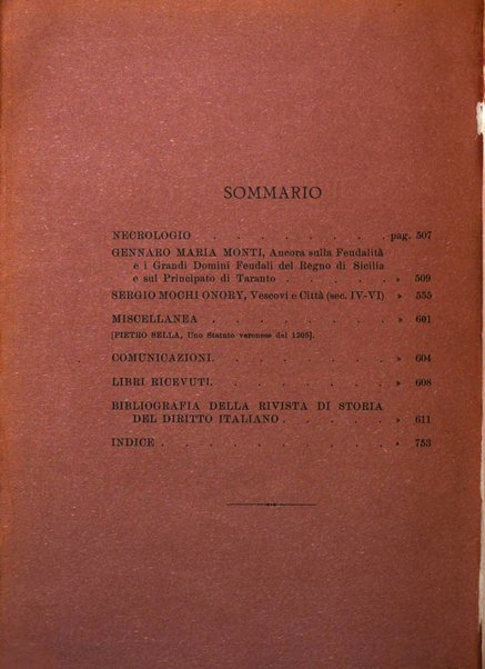 Rivista di storia del diritto italiano