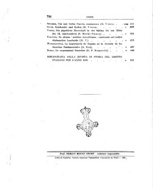 Rivista di storia del diritto italiano