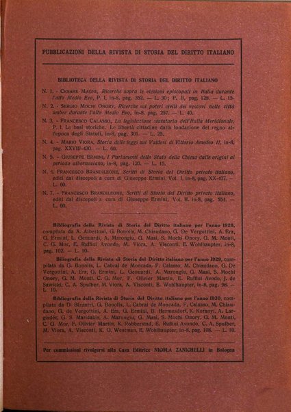 Rivista di storia del diritto italiano