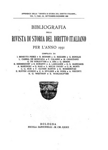 Rivista di storia del diritto italiano