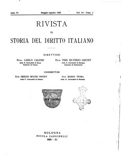 Rivista di storia del diritto italiano