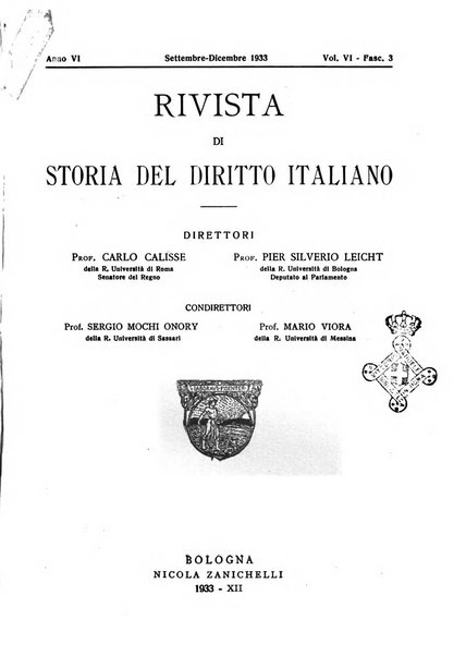 Rivista di storia del diritto italiano