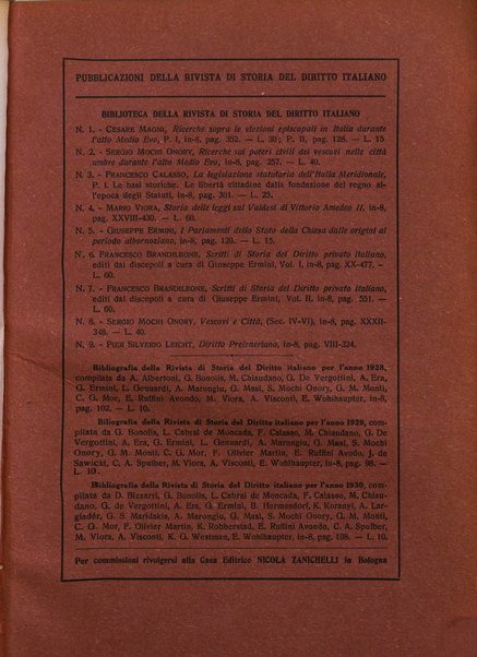 Rivista di storia del diritto italiano