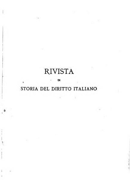 Rivista di storia del diritto italiano