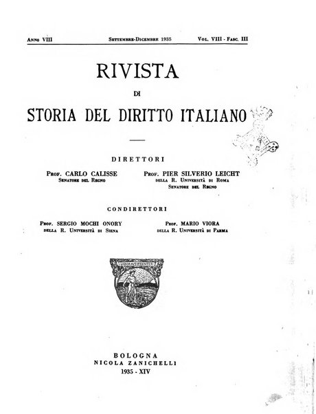 Rivista di storia del diritto italiano