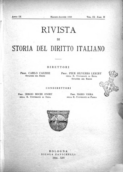 Rivista di storia del diritto italiano