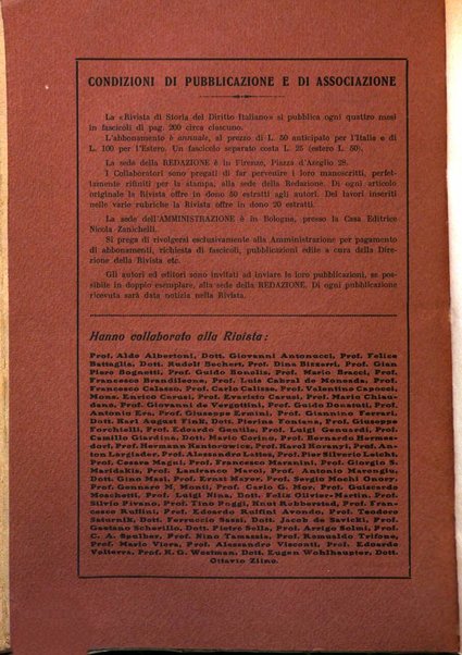 Rivista di storia del diritto italiano