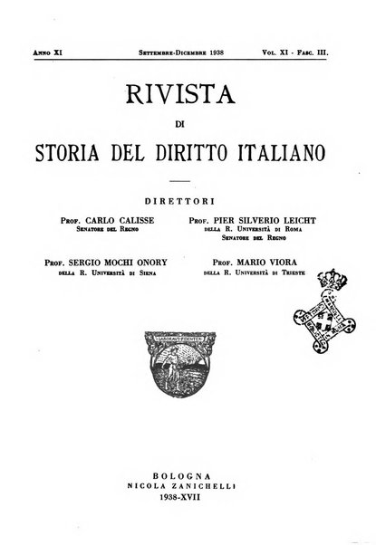 Rivista di storia del diritto italiano