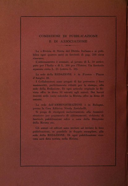 Rivista di storia del diritto italiano