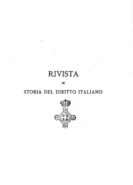 Rivista di storia del diritto italiano