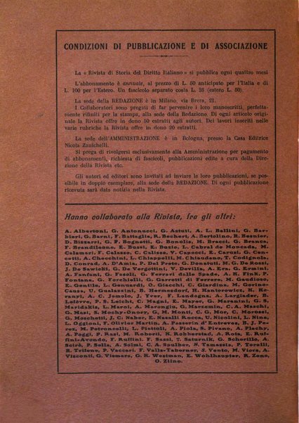 Rivista di storia del diritto italiano