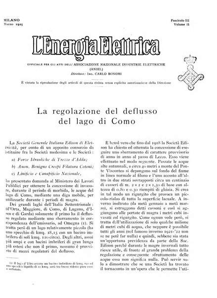 L'energia elettrica