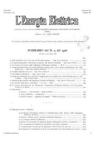 L'energia elettrica