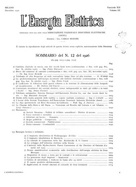 L'energia elettrica