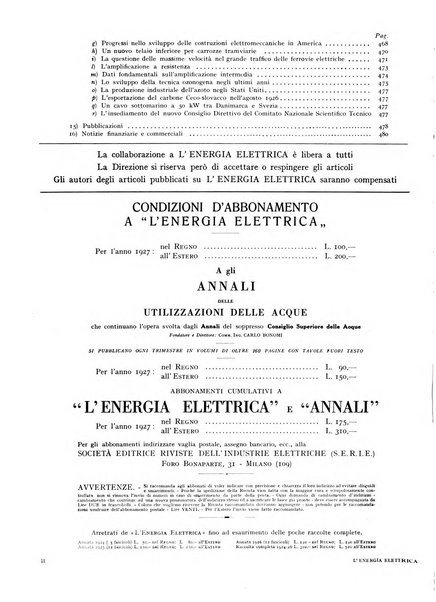 L'energia elettrica