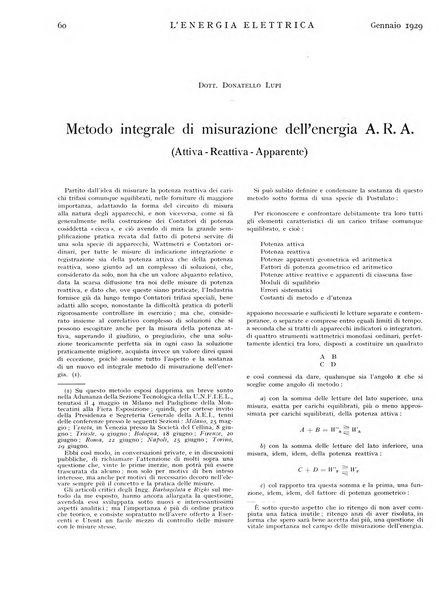 L'energia elettrica