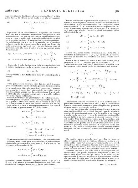 L'energia elettrica