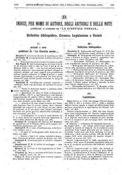 La giustizia penale rivista critica settimanale di giurisprudenza, dottrina e legislazione