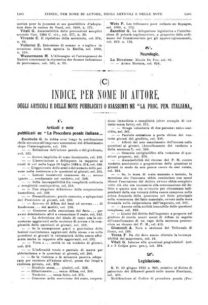 La giustizia penale rivista critica settimanale di giurisprudenza, dottrina e legislazione