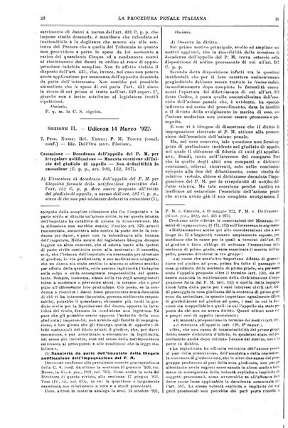 La giustizia penale rivista critica settimanale di giurisprudenza, dottrina e legislazione