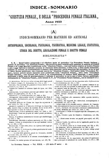 La giustizia penale rivista critica settimanale di giurisprudenza, dottrina e legislazione