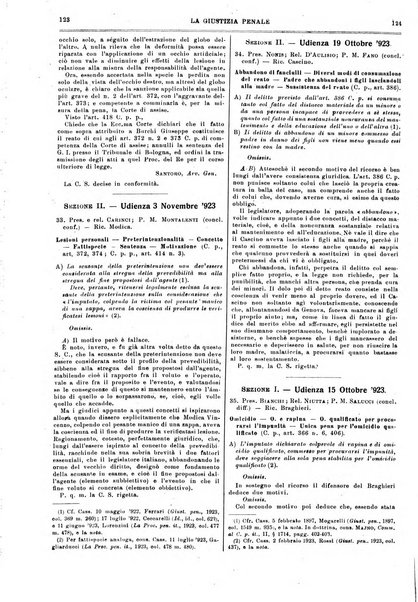 La giustizia penale rivista critica settimanale di giurisprudenza, dottrina e legislazione