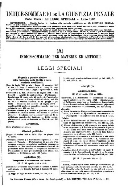 La giustizia penale rivista critica settimanale di giurisprudenza, dottrina e legislazione