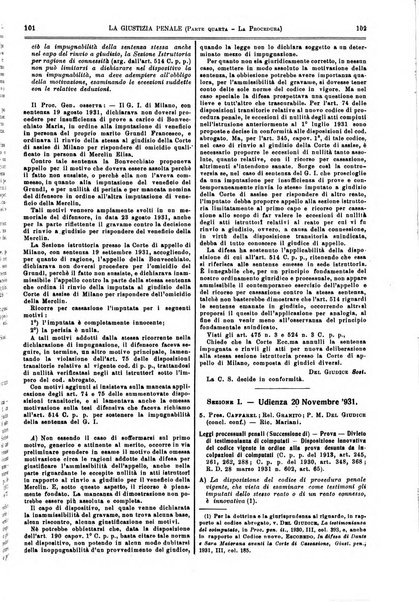 La giustizia penale rivista critica settimanale di giurisprudenza, dottrina e legislazione